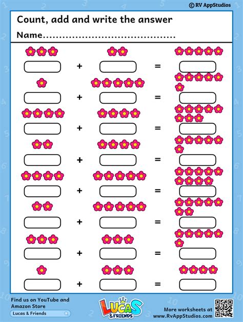 Kindergarten Addition Worksheets And Free Printables