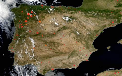 Dónde hay incendios hoy Mapa en tiempo real de los incendios activos