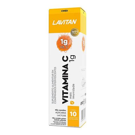 Suplemento Alimentar Lavitan Vitamina C G Sabor Laranja Comprimidos