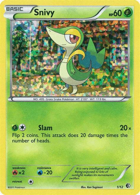 Snivy Mcd Pok Mon Card Database Pokemoncard