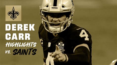 Derek Carr highlights vs. New Orleans Saints