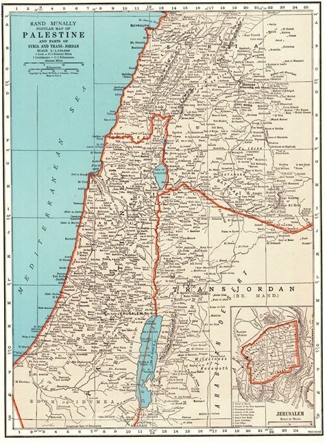 √ Old Palestine Map Before 1948 Fischlexikon