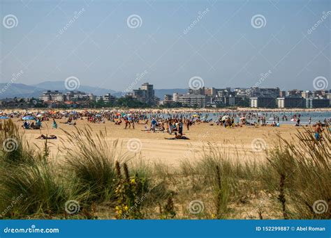 Laredo, Cantabria, Spain; 09-05-2010: Beautiful Image of Salve Beach in ...