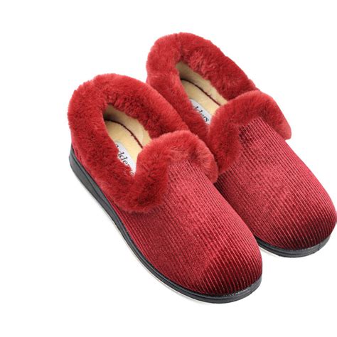 Padders Repose Winter Red Sparkle Slippers Solelution