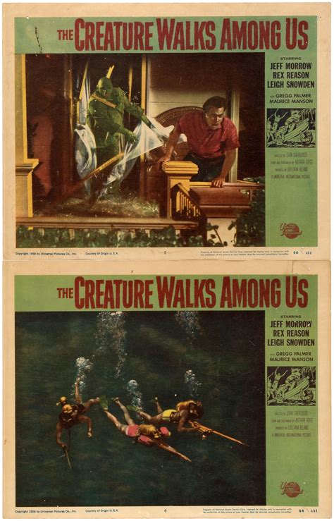 Hake S THE CREATURE WALKS AMONG US LOBBY CARD SET