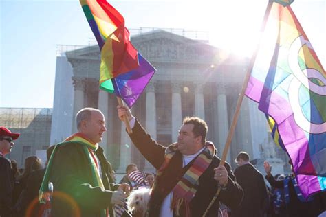 Same Sex Marriage Demonstrations At The Supreme Court March Religion Ethics