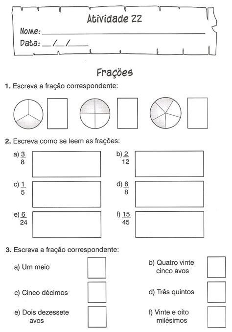 Atividades Simplificação De Frações 5 Ano REVOEDUCA