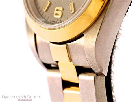 Rolex Oyster Perpetual Lady Ref K Yellow Gold Stainless Steel