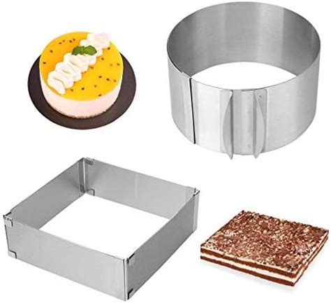 Amazon Hilsita Adjustable Rectangle Mousse Cake Ring Mold