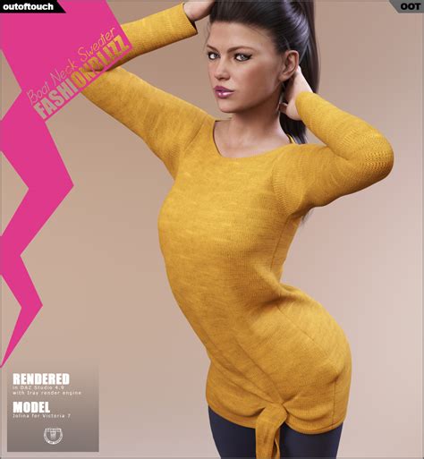 Fashion Blizz Boat Neck Sweater For Genesis Female S D Figure