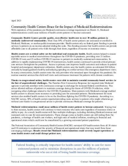 Community Health Centers Research Nachc