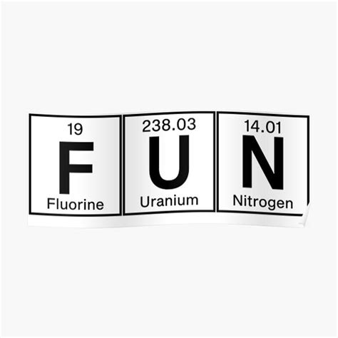 Fun - Funny Periodic Table (black) Periodic Premium Matte Vertical ...