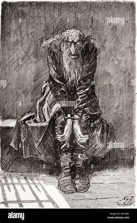 Fagin In The Condemned Cell Illustration By Harry Furniss For The