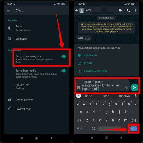 Cara Mudah Menjadikan Tombol Enter Sebagai Kirim Di WhatsApp Dan