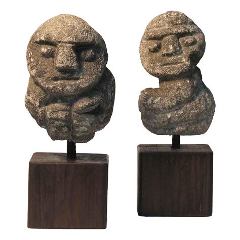 Stone Carved Anthropomorphic Sculptures Recuay Culture Ancash highlands, Peru at 1stDibs ...