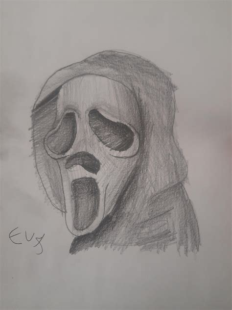 My sketch of Ghostface : r/Scream