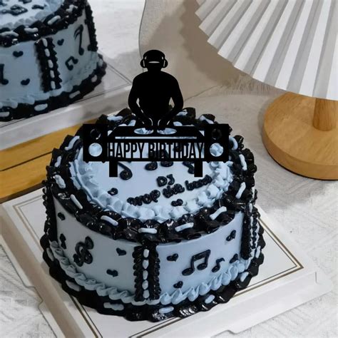 Keonsatrz DJ Happy Birthday Cake Topper Hip Hop Birthday Cake Topper