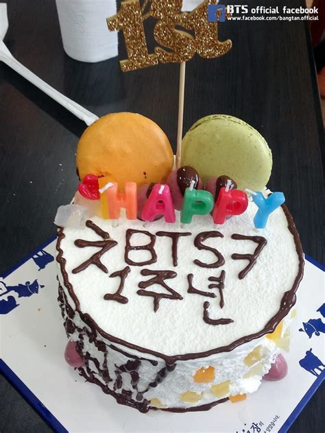 Bts 1st Anniversary Cake Bts Cake Food 1st Anniversary Cake