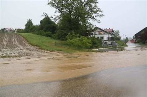 Unwetter bei Heldenstein im Kreis Mühldorf am 5 Juni