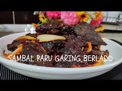 Sambal Paru Garing Berlado Parusambal Parugoreng Asianfood Youtube