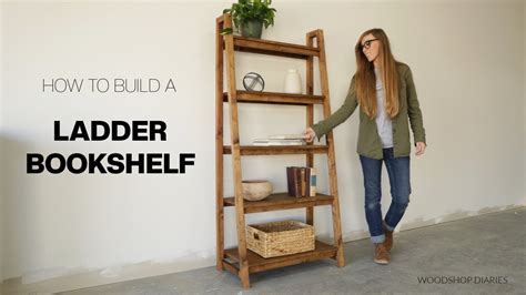 How To Build A DIY Ladder Shelf With Basic Tools And Materials YouTube