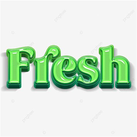 Fresh Greens Clipart Transparent Png Hd Green Fresh Oil Text Effect