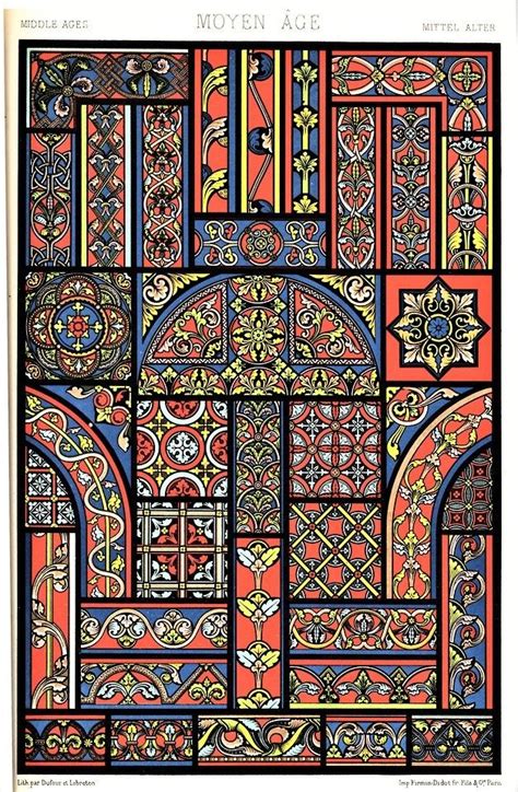 decorative art   middle ages medieval pattern pattern art