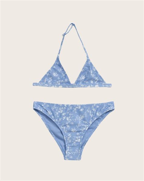 Vit Y triangle bikini set för Tjej Kids Brand Store