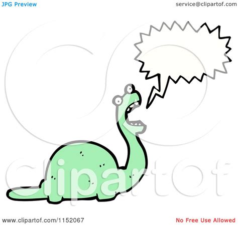 Cartoon of a Talking Dinosaur - Royalty Free Vector Illustration by ...