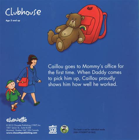 Caillou Goes to Work (Caillou Clubhouse) (8x8)