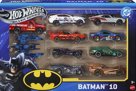 Mattel Hot Wheels Silver Series Batman 10 Pack Collectibles