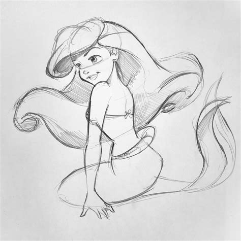 Today’s lunch sketch: Ariel! : r/disney