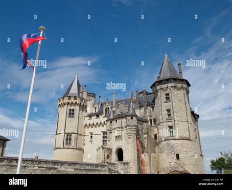 Chateau De Saumur Castle Loire Valley France Stock Photo Alamy