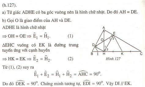 Cho tam giác ABC vuông ở A đường cao AH Gọi D E lần lượt là chân