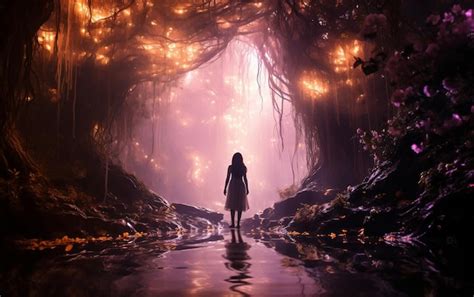 Premium Ai Image Enchanted Woods Mystical Forest Generative Ai