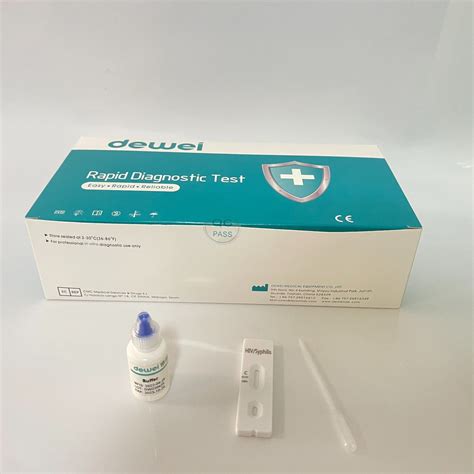 Hiv Syphilis Duo Test Whole Blood Serum Plasma Rapid Test In