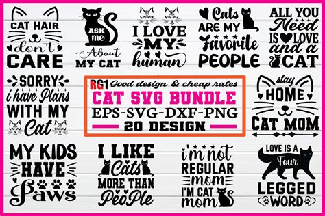 Cat Svg Bundle Bundle · Creative Fabrica