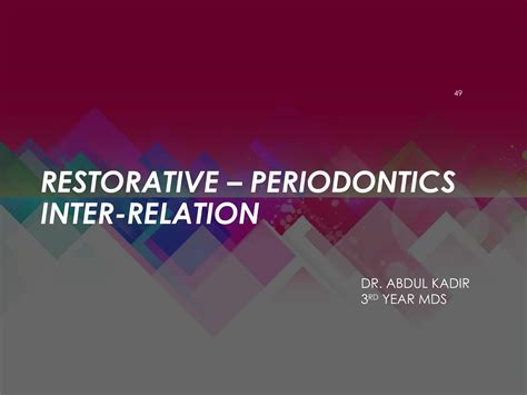 Endo Perio Lesions Diagnosis And Management Ppt