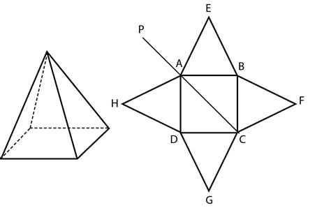 Planificação De Uma Pirâmide De Base Quadrada LIBRAIN