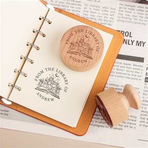 Custom Wedding Rubber Stamp, Custom Personalized Round Rubber Stamp ...