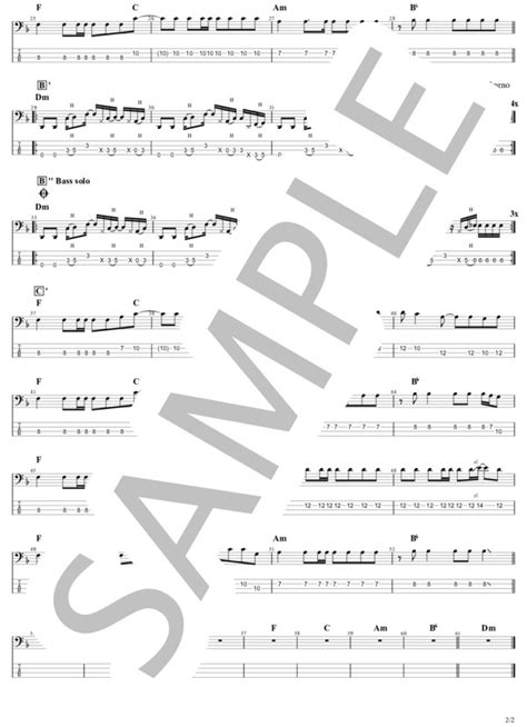 楽譜By The Way Red Hot Chili Peppers エレキベース 中級 Piascore 楽譜ストア