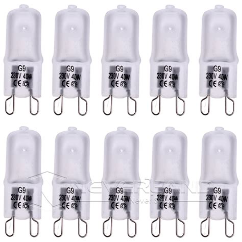 10x G4 G9 18w 25w 40w 50w Clear Frosted Halogen Capsule Light Bulb Lamp 230v12v Ebay