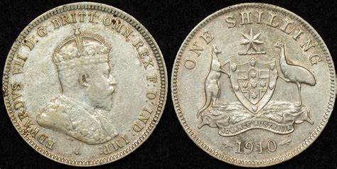 Australia Shilling About Very Fine The Purple Penny