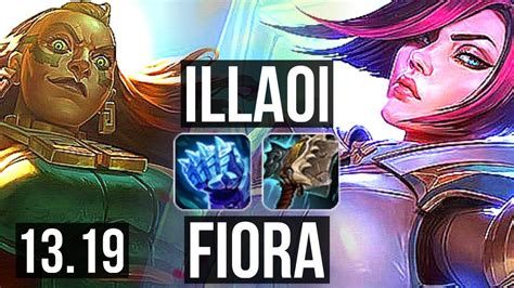 Illaoi Vs Fiora Top 8 Solo Kills 1 1m Mastery Kr Master 13 19