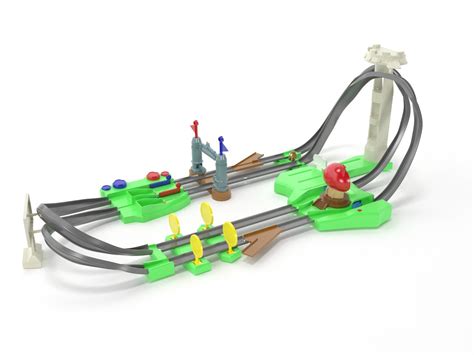 D Hot Wheels Mario Kart Circuit Track Set TurboSquid