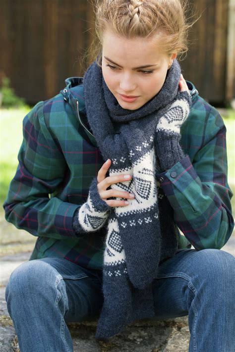 Strikkepakke Dg Cortina Skjerf Indigo Melert