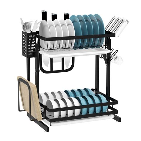 Buy Keego Dish Drying Rack Tier Dish Rack And Drainboard Set