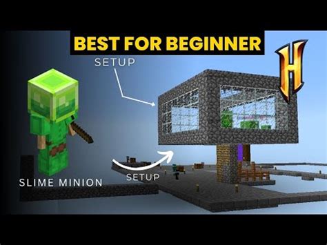 Hypixel Skyblock Slime Minion Setup Hypixel Skyblock Beginners