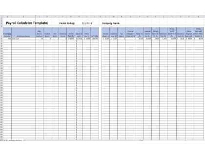 Excel Payroll Formulas -Includes Free Excel Payroll Template