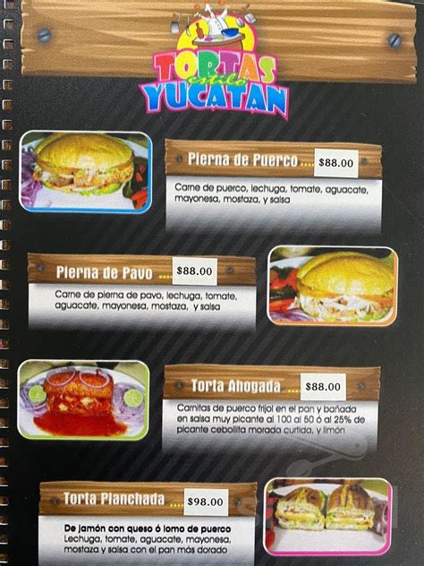 Tortas Estilo Yucatán Península 2089 Suc Madero And More Menu In 21100 Mexicali Bc Mexico